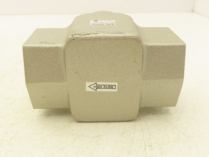 SMC INA-14-88-N12 Check Valve 1-1/4" Uni-Directional Fluid/Air Brass/Stainless