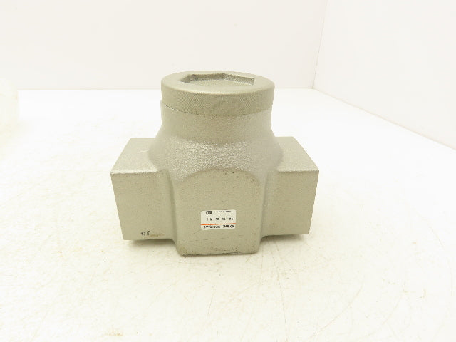 SMC INA-14-88-N12 Check Valve 1-1/4" Uni-Directional Fluid/Air Brass/Stainless
