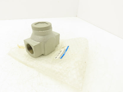 SMC INA-14-88-N12 Check Valve 1-1/4" Uni-Directional Fluid/Air Brass/Stainless