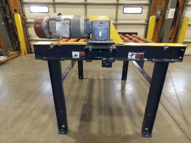55"W x 48"L Chain Drive Roller Conveyor 48"BF 1.9" Urethane Roller 460V 3PH