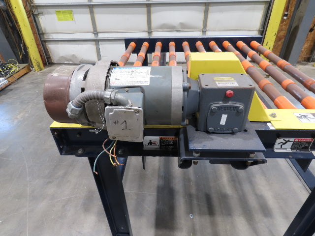 55"W x 48"L Chain Drive Roller Conveyor 48"BF 1.9" Urethane Roller 460V 3PH