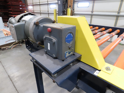 55"W x 48"L Chain Drive Roller Conveyor 48"BF 1.9" Urethane Roller 460V 3PH