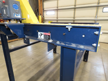 55"W x 48"L Chain Drive Roller Conveyor 48"BF 1.9" Urethane Roller 460V 3PH