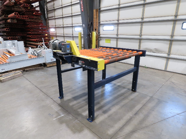 55"W x 48"L Chain Drive Roller Conveyor 48"BF 1.9" Urethane Roller 460V 3PH