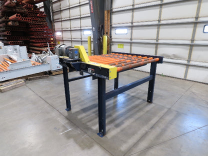55"W x 48"L Chain Drive Roller Conveyor 48"BF 1.9" Urethane Roller 460V 3PH