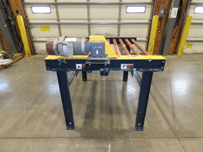 55"W x 48"L Chain Drive Roller Conveyor 48"BF 1.9" Urethane Roller 460V 3PH