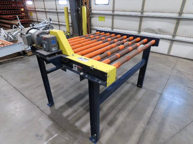 55"W x 48"L Chain Drive Roller Conveyor 48"BF 1.9" Urethane Roller 460V 3PH