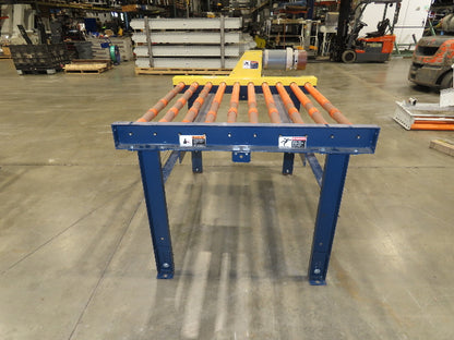 55"W x 48"L Chain Drive Roller Conveyor 48"BF 1.9" Urethane Roller 460V 3PH