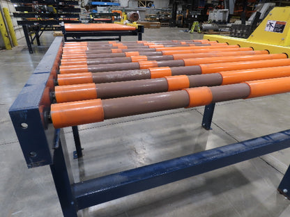 55"W x 48"L Chain Drive Roller Conveyor 48"BF 1.9" Urethane Roller 460V 3PH