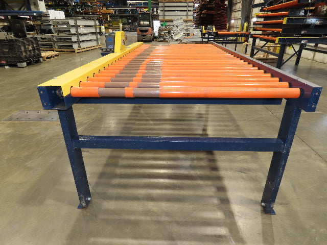 55"x 10' Chain Drive Roller Conveyor 48"BF 1.9" Urethane Roller 460V 3PH 45fpm