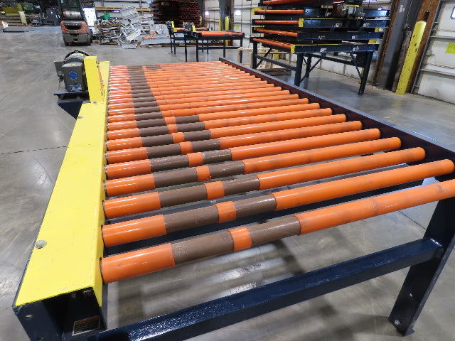 55"x 10' Chain Drive Roller Conveyor 48"BF 1.9" Urethane Roller 460V 3PH 45fpm