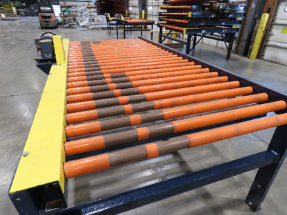 55"x 10' Chain Drive Roller Conveyor 48"BF 1.9" Urethane Roller 460V 3PH 45fpm