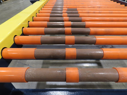 55"x 10' Chain Drive Roller Conveyor 48"BF 1.9" Urethane Roller 460V 3PH 45fpm