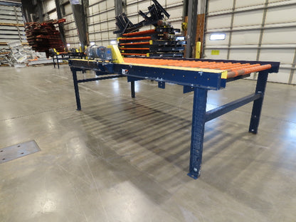 55"x 10' Chain Drive Roller Conveyor 48"BF 1.9" Urethane Roller 460V 3PH 45fpm