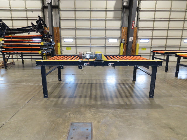 55"x 10' Chain Drive Roller Conveyor 48"BF 1.9" Urethane Roller 460V 3PH 45fpm