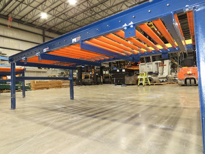 55"x 10' Chain Drive Roller Conveyor 48"BF 1.9" Urethane Roller 460V 3PH 45fpm