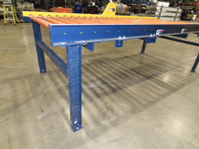 55"x 10' Chain Drive Roller Conveyor 48"BF 1.9" Urethane Roller 460V 3PH 45fpm