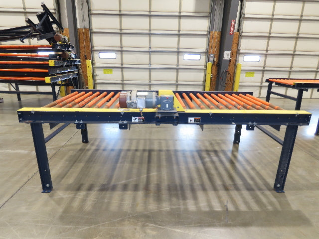 55"x 10' Chain Drive Roller Conveyor 48"BF 1.9" Urethane Roller 460V 3PH 45fpm