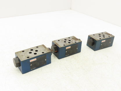 Rexroth Z2S 6-2-64 Hydraulic Check Valve Sandwich Plate Pilot Operated Lot of 3