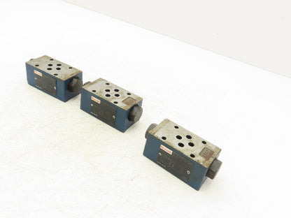 Rexroth Z2S 6-2-64 Hydraulic Check Valve Sandwich Plate Pilot Operated Lot of 3