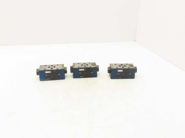 Rexroth Z2S 6-2-64 Hydraulic Check Valve Sandwich Plate Pilot Operated Lot of 3
