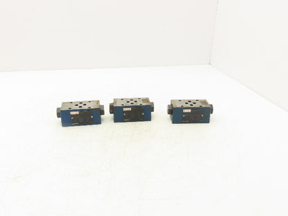 Rexroth Z2S 6-2-64 Hydraulic Check Valve Sandwich Plate Pilot Operated Lot of 3