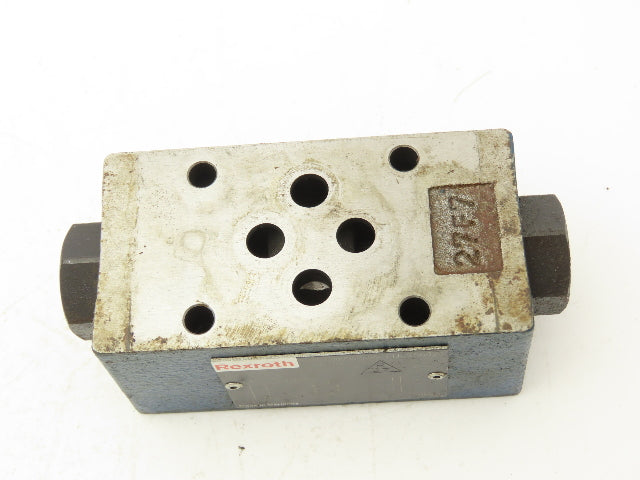 Rexroth Z2S 6-2-64 Hydraulic Check Valve Sandwich Plate Pilot Operated Lot of 3