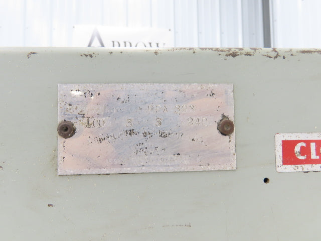 Continental Electric PFA 323 Fusible Panelboard Switch 100A 3P 240VAC