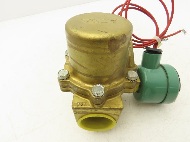 Asco 8211B82 Solenoid Valve 1-1/2" NPTF Normally Closed 120 VAC 10-300 PSI