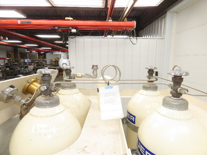 Bauer High Pressure Air Receiver Tank 180L 465 Bar 6744 PSI CO2 ASME Cylinder x4