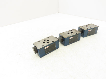 Rexroth Z2S 6-2-64/V Hydraulic Check Valve Sandwich Pilot Operated Lot of 3