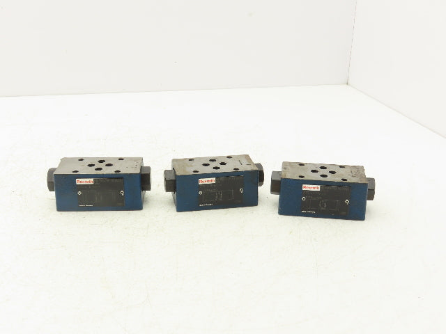Rexroth Z2S 6-2-64/V Hydraulic Check Valve Sandwich Pilot Operated Lot of 3