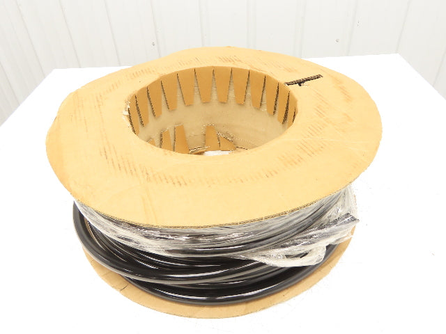 3/4" Dia 19mm Solid Black Smooth Round Urethane Belt 100' Roll
