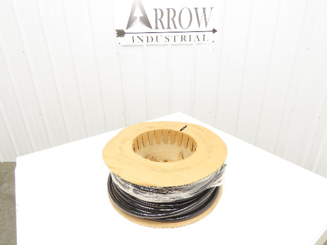 3/4" Dia 19mm Solid Black Smooth Round Urethane Belt 100' Roll