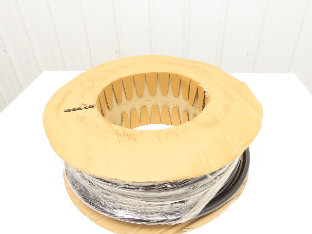 3/4" Dia 19mm Solid Black Smooth Round Urethane Belt 100' Roll