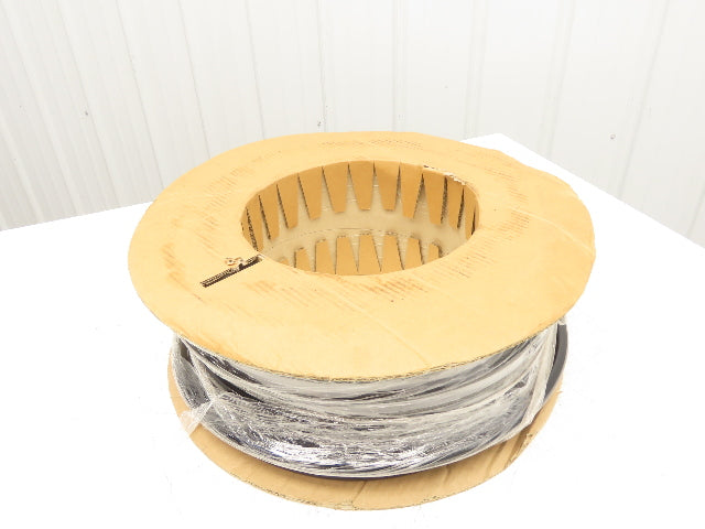 3/4" Dia 19mm Solid Black Smooth Round Urethane Belt 100' Roll