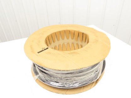 3/4" Dia 19mm Solid Black Smooth Round Urethane Belt 100' Roll