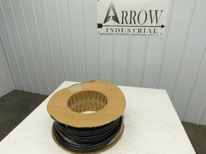 3/4" Dia 19mm Solid Black Smooth Round Urethane Belt 100' Roll