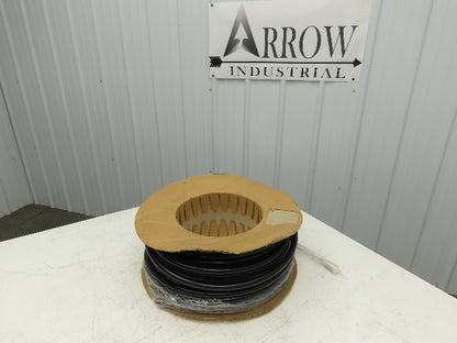 3/4" Dia 19mm Solid Black Smooth Round Urethane Belt 100' Roll