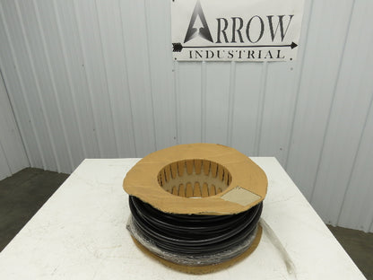 3/4" Dia 19mm Solid Black Smooth Round Urethane Belt 100' Roll