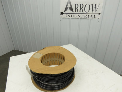 3/4" Dia 19mm Solid Black Smooth Round Urethane Belt 100' Roll