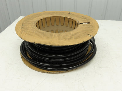 3/4" Dia 19mm Solid Black Smooth Round Urethane Belt 50' Roll
