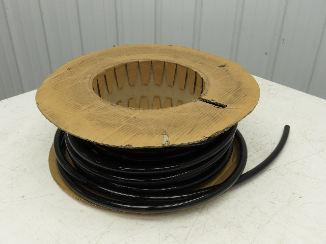 3/4" Dia 19mm Solid Black Smooth Round Urethane Belt 50' Roll