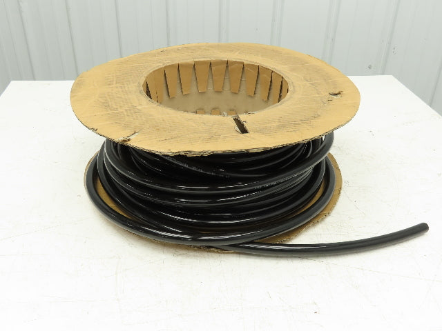 3/4" Dia 19mm Solid Black Smooth Round Urethane Belt 50' Roll