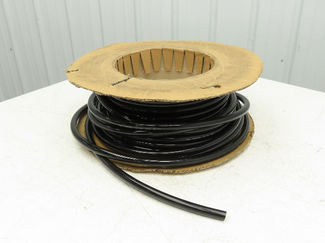3/4" Dia 19mm Solid Black Smooth Round Urethane Belt 50' Roll