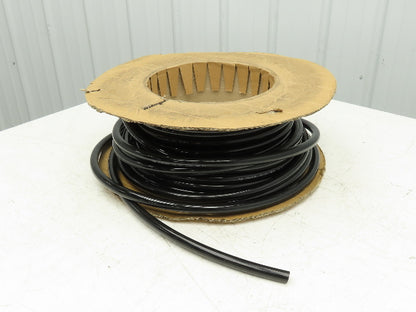 3/4" Dia 19mm Solid Black Smooth Round Urethane Belt 50' Roll