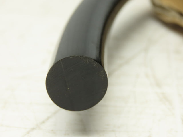 3/4" Dia 19mm Solid Black Smooth Round Urethane Belt 50' Roll