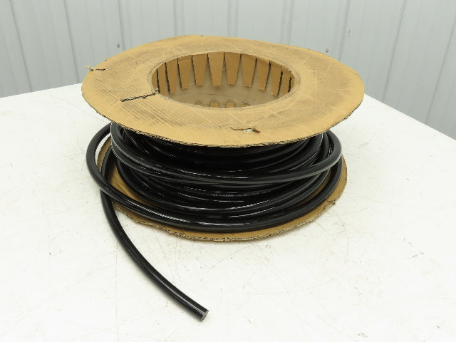 3/4" Dia 19mm Solid Black Smooth Round Urethane Belt 50' Roll