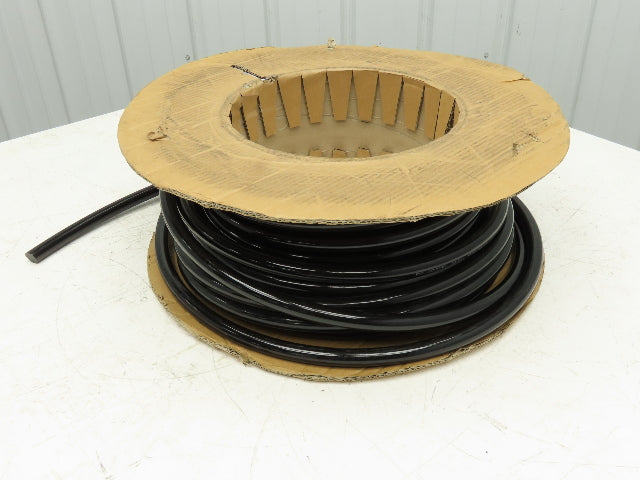 3/4" Dia 19mm Solid Black Smooth Round Urethane Belt 50' Roll