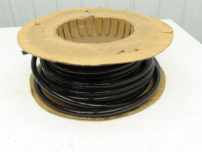 3/4" Dia 19mm Solid Black Smooth Round Urethane Belt 50' Roll
